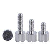 5pcs M3M4M5M6 Slotted stainless steel 304 single head hand screw big cap big head round knurled flat head torsion screw Fasteners