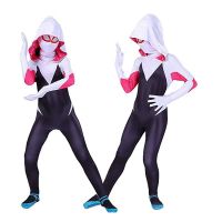 Gwen Spiderman Bodysuits for Kids Childrens Holiday jumpsuit Miss Halloween Cosplay Costumes