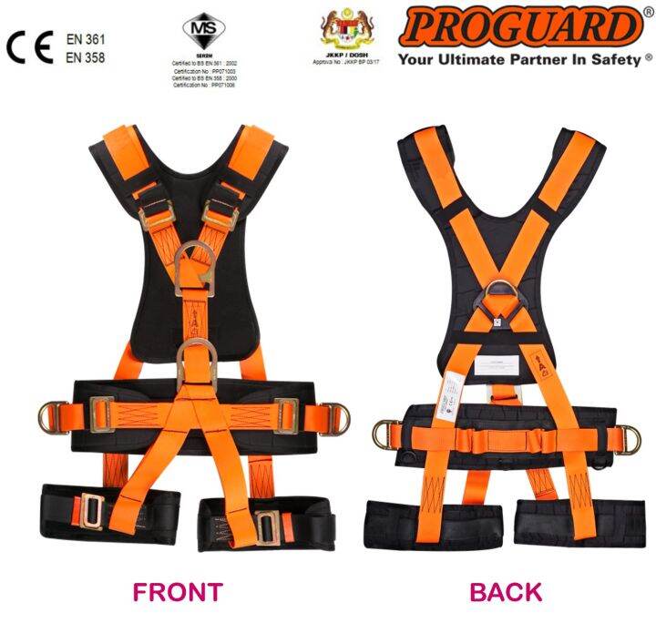 PROGUARD FULL BODY HARNESS (DOSH & SIRIM APPROVED) Lazada