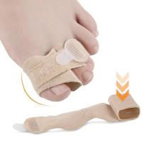 Toe Finger Straightener Hammer Toe Corrector Bandage Toe Separator Splint Wrap