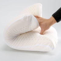 Peter Khanun 35*58*9cm Natural Latex Adults Bedding Vertebrae Massage Pillow Health Neck Bonded Head Care Memory Pillow S010