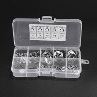 【Free Box】Universal 200pcs E Clips Circlip Set Assortment Tool circlip washer assortment kit 304 stainless steel 1.5-10 mm external retaining ring cli