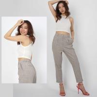 SIMPLE LABEL - easy pants กางเกงขากระบอกตรง8ส่วน เอวยางยืด ใส่สบาย เหมาะกับทุกโอกาส