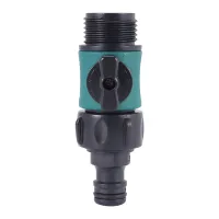 Plastic Valve with 3/4 Inch Male Thread Quick Connector Car Wash Garden Irrigation Pipe Fittings Prolong Hose Switch 1 Pc