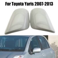 เคสกระจกมองหลังประตูด้านข้างผู้โดยสาร1คู่สำหรับ Toyota สำหรับไดรเวอร์ Yaris 07-13และกรอบหุ้มกระจกมองหลัง