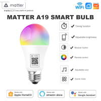 Jiuch E27 WiFI หลอดไฟ Smart LED การเชื่อมต่อโดยตรงไฟอัจฉริยะ RGB CW ไวไฟรองรับการควบคุมแอพนำสมัยชุดบ้าน Siri 9W 800LM สมาร์ทโฮมหลอดไฟแอลอีดีสำหรับ Google Home Alexa Voice Assistant