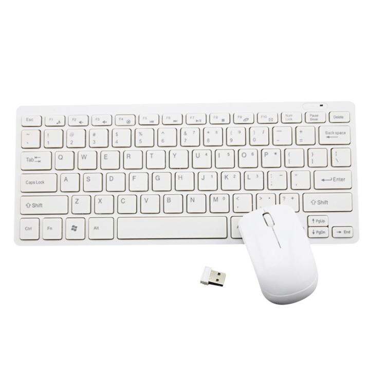 Ultra Slim Silent Wireless 2.4GHz Mini Keyboard and Mouse Set with USB ...