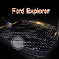 สำหรับ Ford Explorer Trunk Mats Antiskid Car Cargo Mats PU Leather