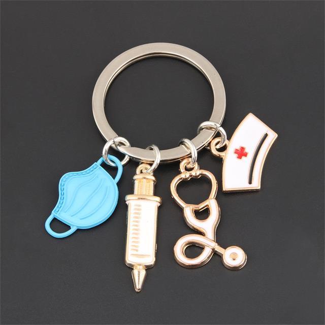 jh-doctor-chain-aid-personnel-car-keyring-syringe-stethoscope-pendant-accessories