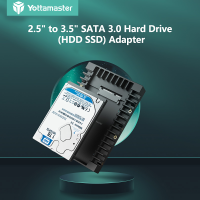 Yottamaster รองรับแคดดี้ฮาร์ดไดรฟ์ขนาด2.5ถึง3.5นิ้ว SATA2 / SATA3 HDDs และ SSDs 7-15มม. ถาดรองฮาร์ดไดร์ฟช่องพื้นที่เก็บข้อมูลฮาร์ดดิสก์