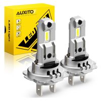 AUXITO 2ชิ้นเทอร์โบ H7ไฟ LED 18000Lm ไฟฉายคาดศีรษะขนาดเล็ก7035 SMD หลอดไฟไฟหน้ารถมอเตอร์ไซค์แบบ LED รถยนต์ไร้สายพร้อมพัดลม6500K สีขาว12V