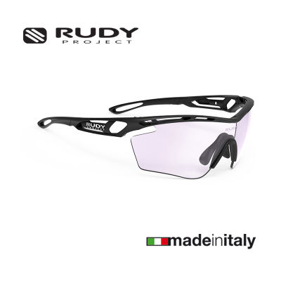 แว่นกันแดด กอล์ฟ Rudy Project Tralyx Golf Matte Black / ImpactX Photochromic 2 Laser Purple แว่นกันแดดเลนส์ปรับสีอัตโนมัติ [Technical Performance Sunglasses]