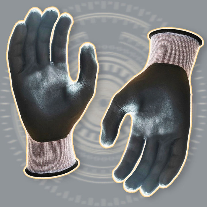 xmds-ถุงมือทำงาน-ถุงมือใส่ทำงาน-ถุงมือกันบาด-ถุงมือกันน้ำ-ถุงมือกันลื่น-ถุงมือเคลือบพียู-รุ่นหนา-กันหนาม-กันลื่น