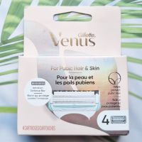 ยิลเลตต์วีนัส ใบมีดโกน Venus® For Pubic Hair &amp; Skin Blades Refill 4 Cartridges (Gillette®)