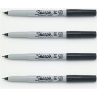 Sharpie 37002 Permanent Marker Ultra Fine Point Oil Waterproof Ink Black Blue Paint Marker Pen Sharpies Markers Pens