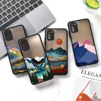 เคสทิวทัศน์ภูเขาลายมือวาดด้วยมือสวยงาม,เคสโทรศัพท์สำหรับ iPhone 11 Pro Max Max Iphone 12 13 Pro Max XR 7P 8เคสโทรศัพท์