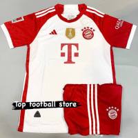 ชุดฟุตบอล เสื้อบอล Bayern munich สีขาว ผู้ใหญ่ ได้ทั้งชุด ปี23 ใหม่ล่าสุด (เสื้อบอลและกางเกงบอล)