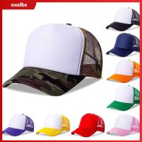 EWELLBE บุรุษสตรี หมวกแบน หมวกฤดูร้อน หมวก trucker Sunhat หมวกเบสบอล หมวกแก๊ป