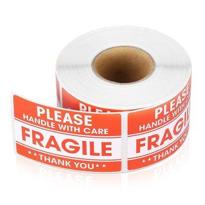 100PCS Fragile Stickers The Goods Please Handle With Care Warning Labels DIY Supplies Stickers Labels