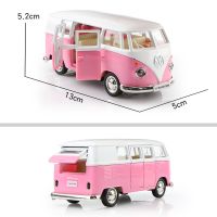 รถโฟล์คสวาเกนรุ่น VW T1รถบัสของเล่นดายคัสท์อัลลอยโมเดลรถรถคลาสสิก1/36ของเล่นสำหรับสะสมแบบคลาสสิกสำหรับเด็ก