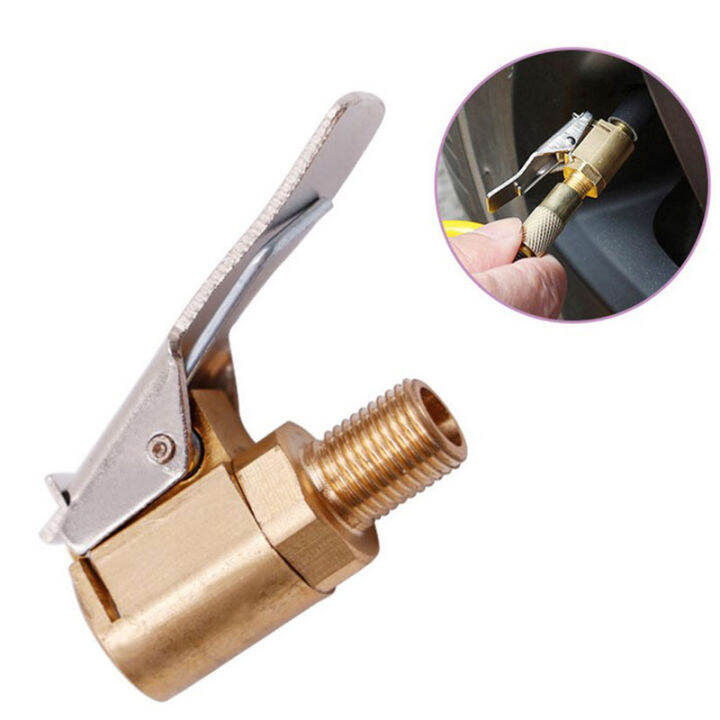 Civilian Car 8mm Tyre Wheel Tire Air Chuck Inflator Pump Valve Clip