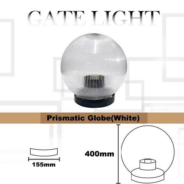 Outdoor Globe Light Gate Light For Pole Outdoor Pillar /Prismatic Smoke