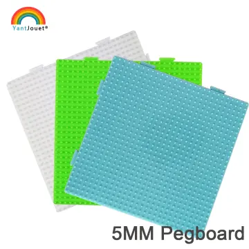 4PCs 5mm Hama Beads White Pegboard Template Board Pixel Art Iron
