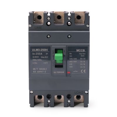 【LZ】 Molded Case Circuit Breaker AC MCCB 3P 200A 225A 250A  High Current Motor Transformer Equipment Protection