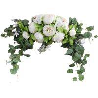 Peony Artificial Wedding Flowers Garland Arch Arrange Door Lintel Wreath Wall Ornaments Weeding Supplies