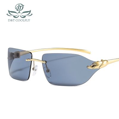 D amp;T 2021 New Arrival Leopard Logo Sunglasses Men Women Fashion Luxury Gradient Lens Alloy Frame Brand Designer Sun Glasses UV400