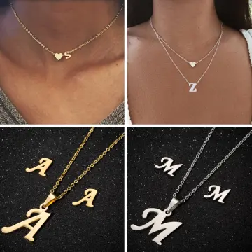 Monily Initial Bracelet for Girls Stainless Steel 26 Letters A to Z Heart Bracelet Alphabet Jewelry for Girl