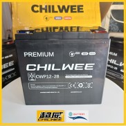 Ắc quy xe máy điện Chilwee 12v28ah dòng công suất cao thay thế cho loại