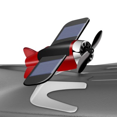 【DT】  hotCar Perfume Diffuser Propeller Airplane Air Freshener Solar Rotating Car Essential Oil Diffuser Interior for Car Aromatherapy