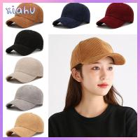 XIAHU ใช้ได้ทุกเพศ ผู้หญิงผู้ชาย ฮิปฮอป หมวกเบสบอลหมวก หมวกเบสบอลผ้าลูกฟูก ปรับได้ปรับได้ หมวกกันแดดหมวก