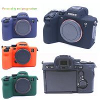 A7M4กล้องดิจิตอล IV A7เคสหุ้มปกป้องผิว A7IV กระเป๋าสำหรับ Sony ซิลิโคนเคสกล้อง DSLR เนื้อสัมผัสกันลื่น