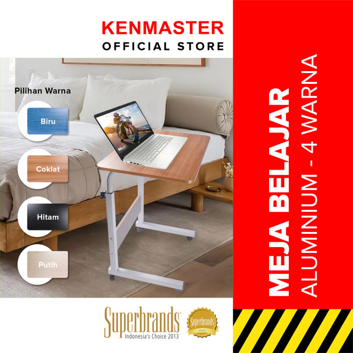 Meja Belajar Lipat Km-ct9   Meja Laptop Roda Portable Stand Aluminium 