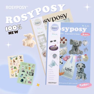 【CC】 ROSYPOSY Soft Magazine Stickeres Posy Scrapbooking Big Sticker Junk Diary Pink Stickers Supplies