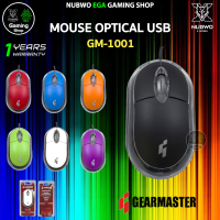 ? GAMING GEARMASTER GM-1001 เมาส์ OPTICAL USB ออปติคอลเมาส์ ปรับได้ 1200 DPI ใช้งานได้ดี ระบบ Plug &amp; Play GM1001 ราคาดี