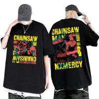 Japanese Anime Chainsaw Man Denji Graphic T Shirt Male Manga Short Sleeve T-shirts Men Women Fashion Cotton Oversized T-shirts 4XL 5XL 6XL