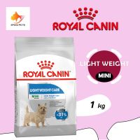 Royal Canin Mini Light Weight Care Dry Dog Food อาหารสุนัข สำหรับสุนัขอ้วนง่าย สูตรควบคุมพลังงาน ขนาด 1kg