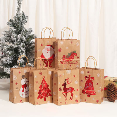 Party Favor Bags Natal Favors Bags New Year Gift Bags Kraft Paper Gift Bags Christmas Cookie Bags