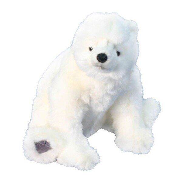 Hansa Bear Polar Cub Sitting Plush 10 Inches. Life Like Realistic Soft ...