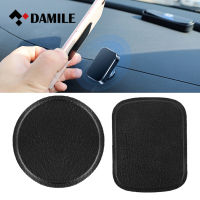 DAMILE YCP-PU 2Pcs Universal Magnetic Metal Leather Plate For Car Phone Holder Iron Sheet Disk Sticker Mount Mobile Phone Magnet Stand