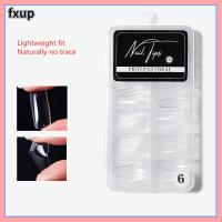 FXUP เล็บปลอมไร้รอยแฟชั่น DIY สีโปร่งใสส่วนต่อเล็บเล็บปลอม