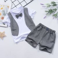 【CC】 New Baby Boy Sets T-shirt Shirt   Shorts Boys Clothing 1-5 Years