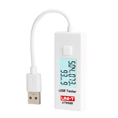 มีพร้อมส่ง เครื่องวัดไฟฟ้า UNI-T รุ่น UT658B USB Tester LCD Display Mobile Phone Notebook Mobile Power Safety Monitor 3.0V-9.0V/0.0A-3.0A Low Warning