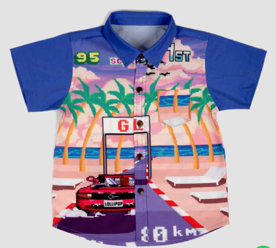 Lollipopkids - Retro Racing Mini Shirt