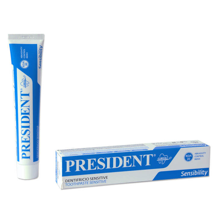 PRESIDENT SENSITIVE Toothpaste 75ml (Potassium Nitrate, Hydroxyapatite) Lazada Singapore