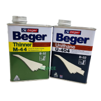 ทินเนอร์ผสมยูริเทน เบเยอร์ ขนาดแกลลอน 1/4GL (0.95 ลิตร) Beger Thinner M-44 โพรียูรีเทน  B-52 U-404 ราคาต่อ 1กล. Unithane เบเยอร์