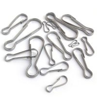 【YF】 11mm-60mm Lanyard Snap Clip Hooks 304 Stainless Steel Spring Buckle For Keychain Keyring Jewelry Accessory